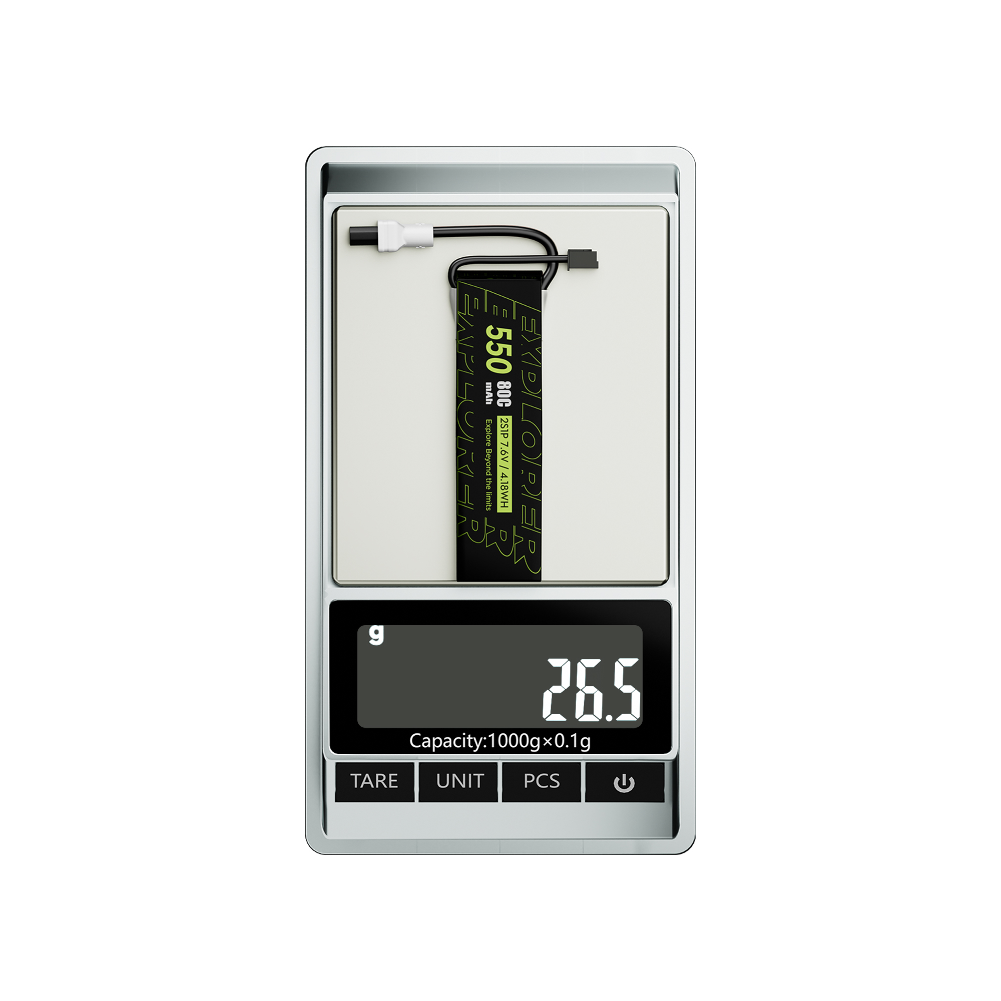 Flywoo Explorer 550mAh 2S batteria LiHV 80C XT30UP 2 pezzi