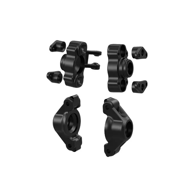 UDI RC Suspension P12-109 fuselli sterzo + mozzi UD1203 neri