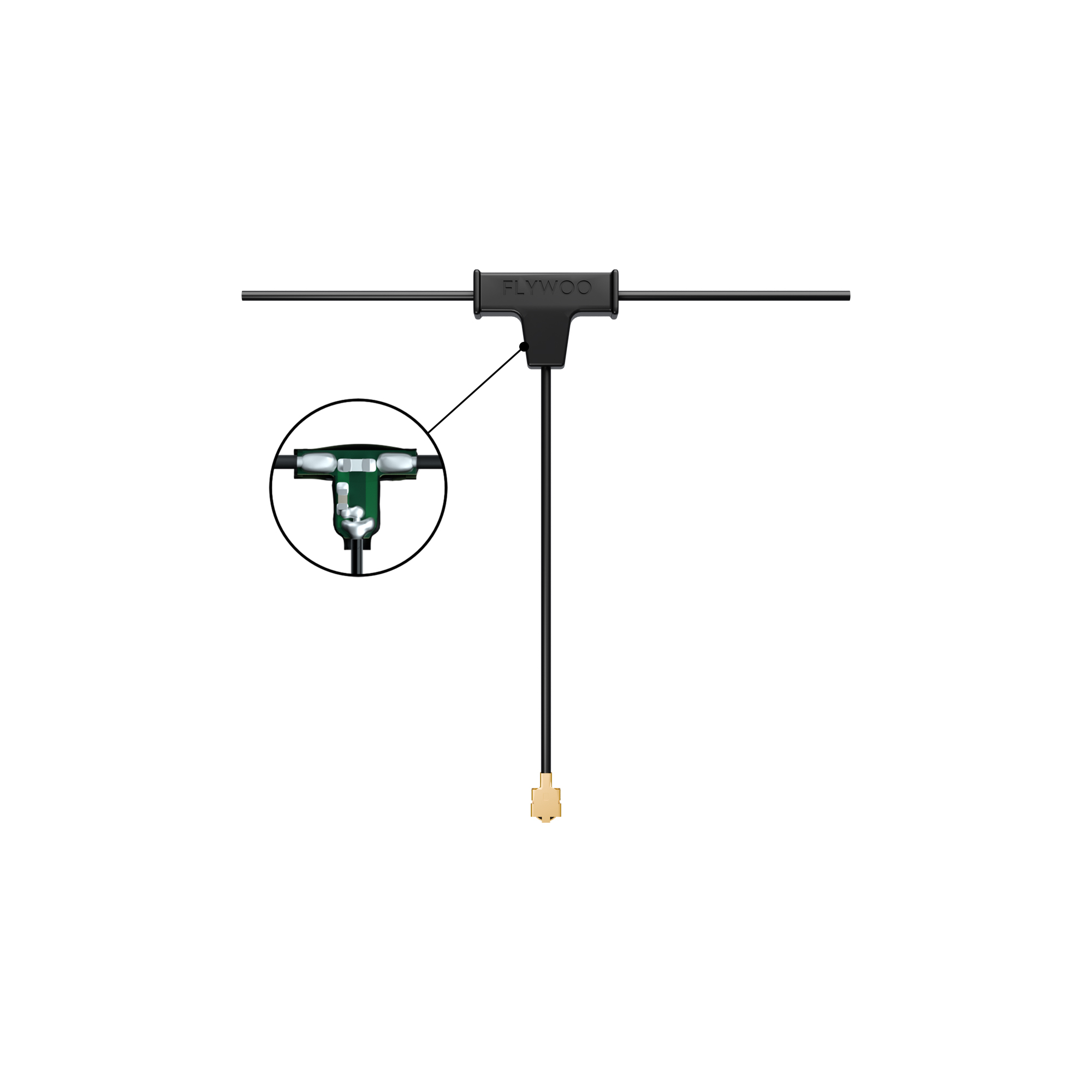 Flywoo Minimortal ELRS 2.4G Antenna PCB T UFL 40mm