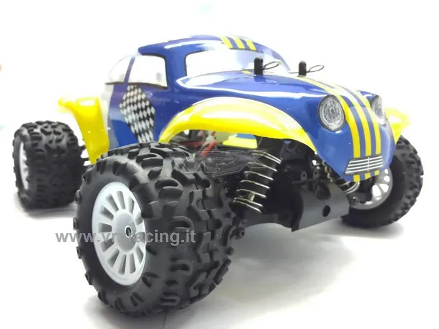 VRX Maggiolino BT-BD Monster Truck RC 1/18 4WD RTR spazzole