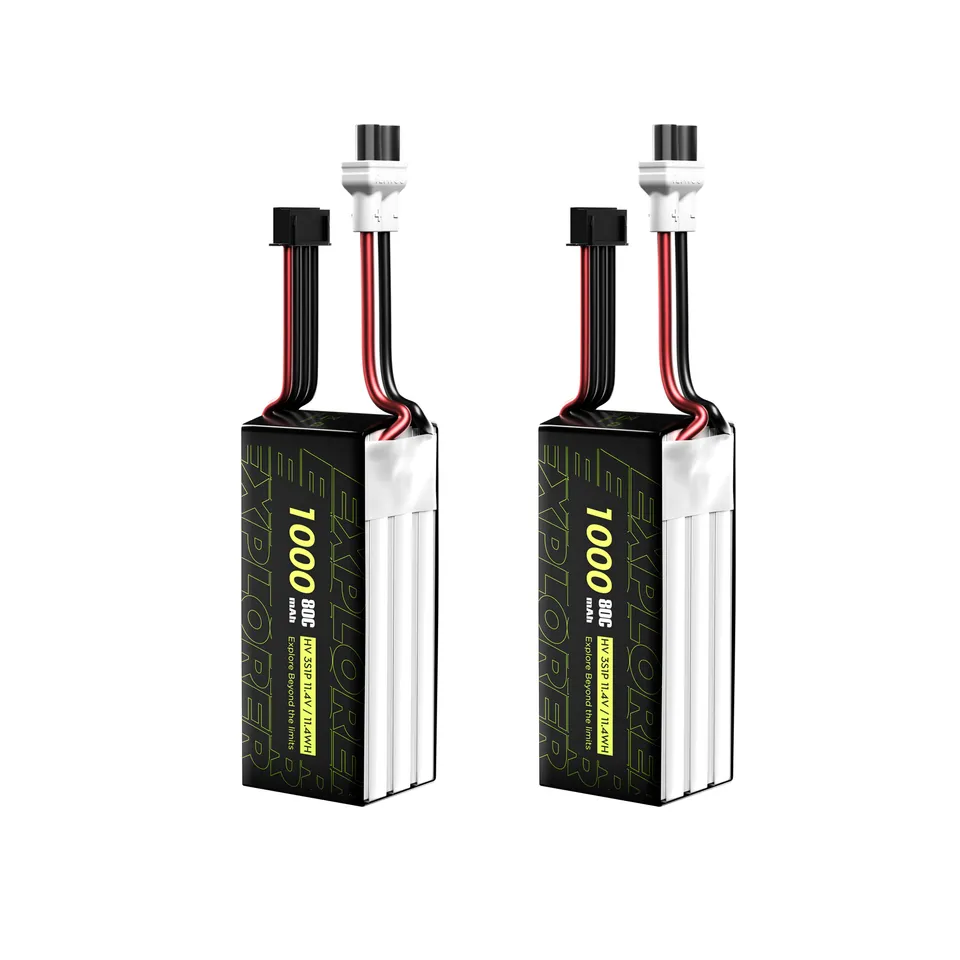 Flywoo Explorer 1000mAh LiHV 3S 80C Batteria XT30UP 2pz