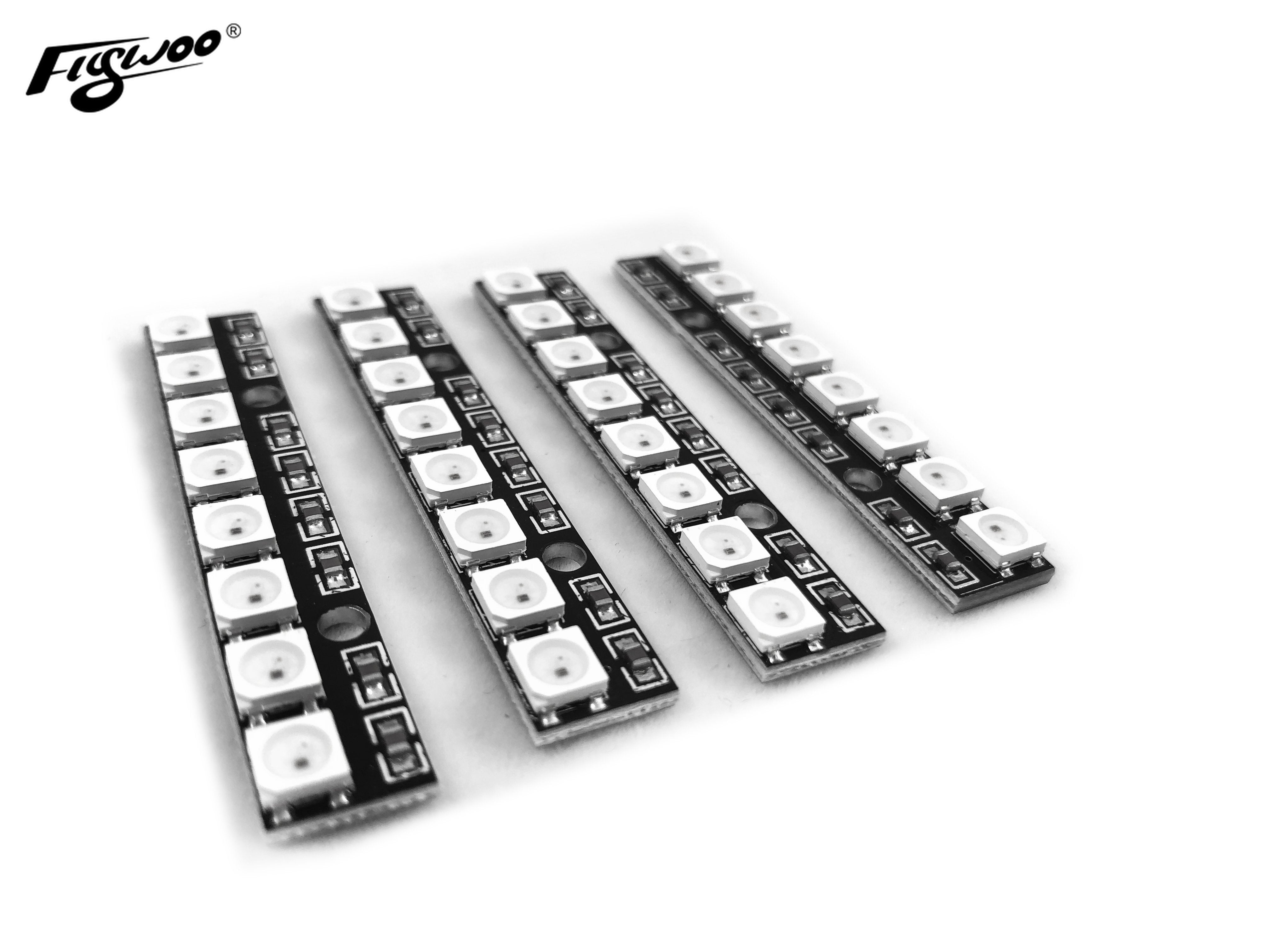 FlyWoo WS2812 scheda LED 8 LED 5V 57mm 4 pezzi