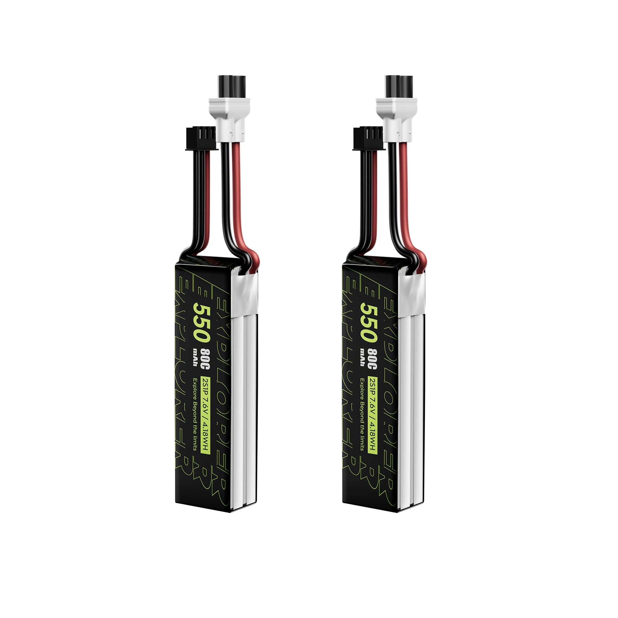 Flywoo Explorer 550mAh 2S batteria LiHV 80C XT30UP 2 pezzi