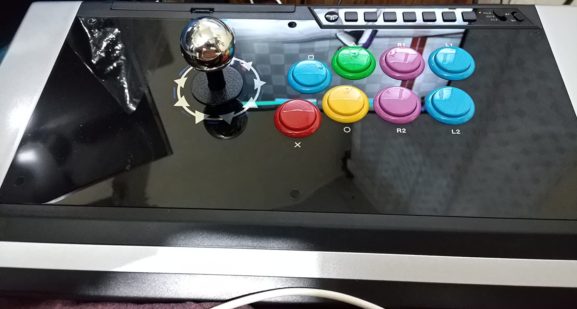 Sanwa OBSF-30 pulsante arcade 30mm viola set 6 pezzi