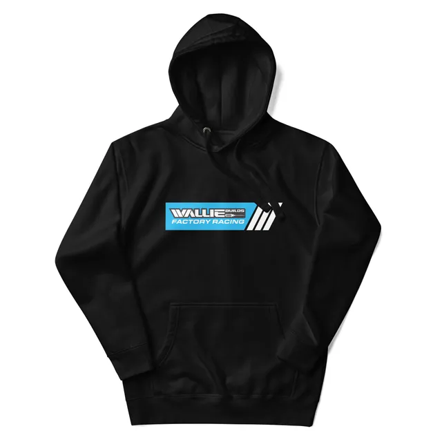 Wallie Builds Apparel 2025 WB Factory felpa cappuccio taglia L