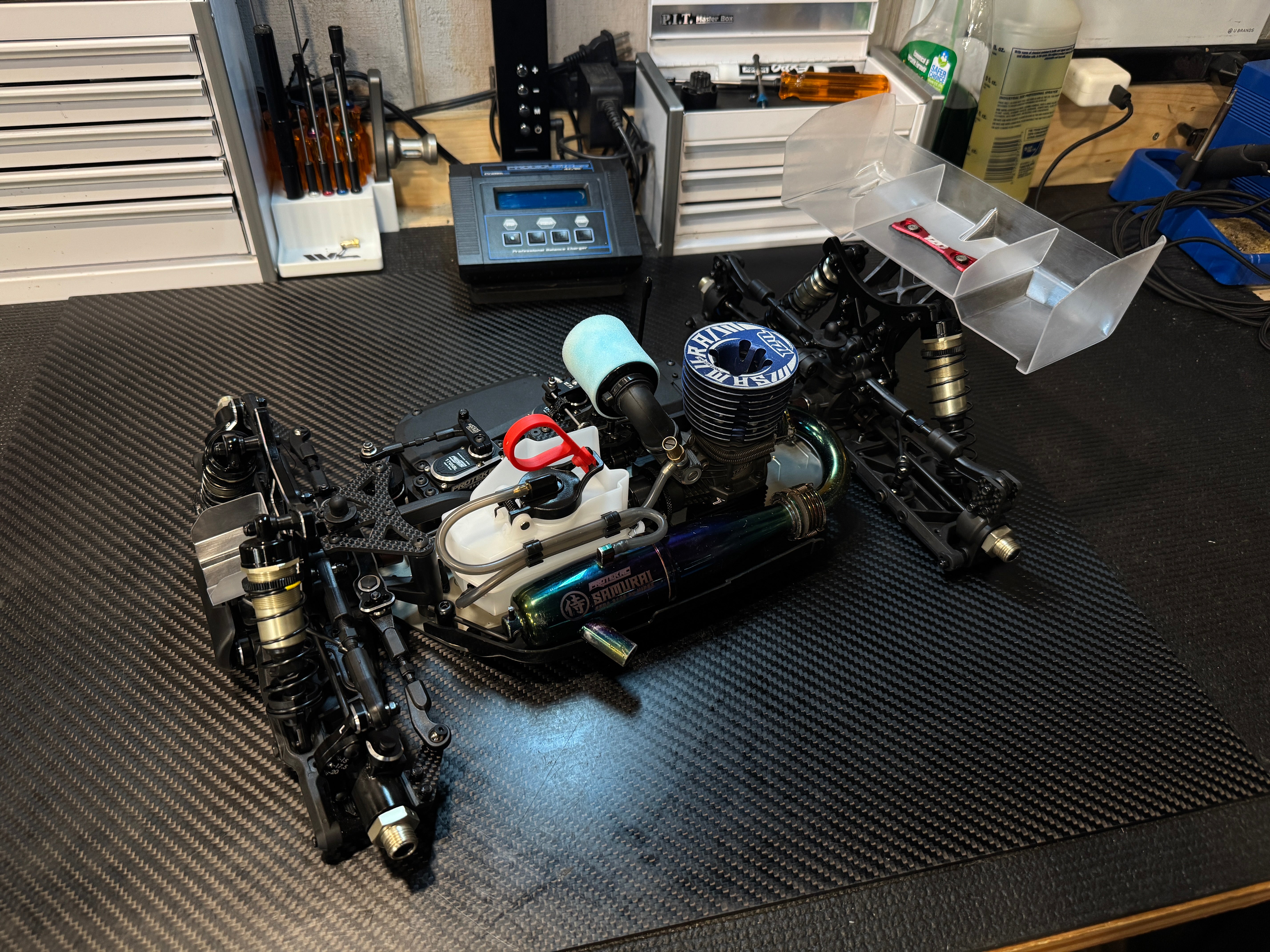 Wallie Builds Hong Nor X5B Race Spec Buggy 1/8 Blu