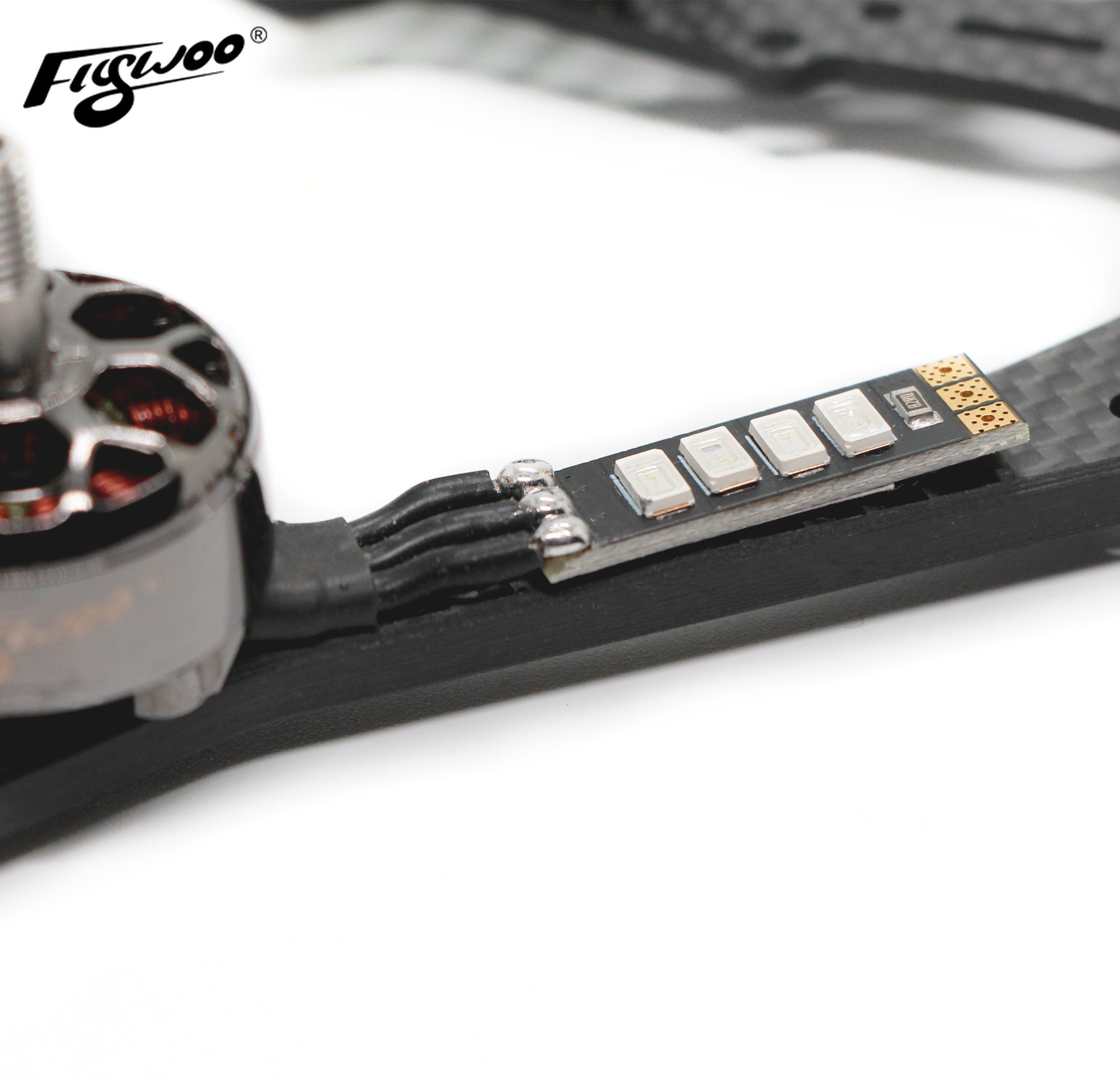 Flywoo Arm LED 9x30mm 3-6S 4 Pezzi Luci Drone FPV