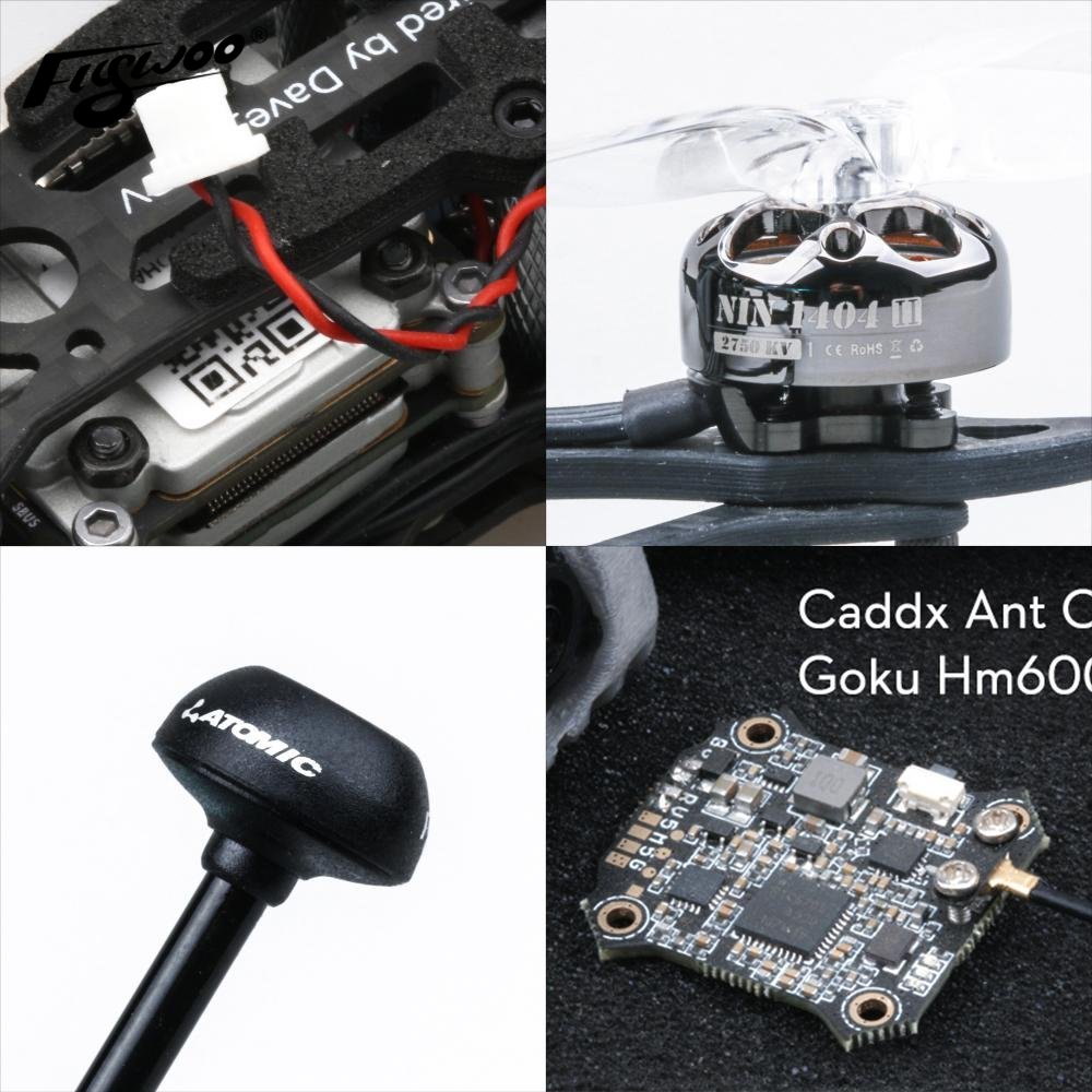 FlyWoo Long Range Drone HEXplorer LR 4 esacottero 4S Analog