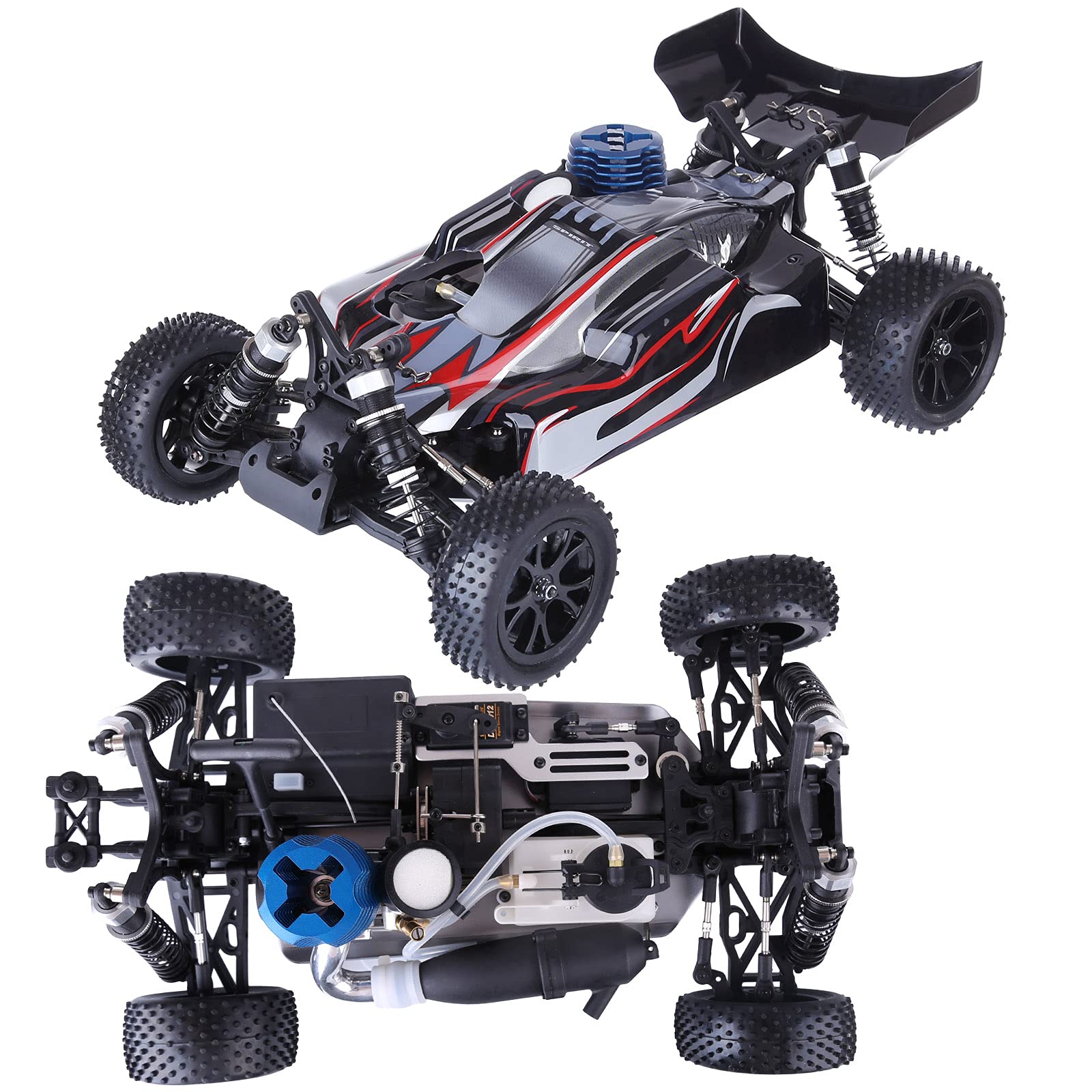 VRX RH1006 Auto Nitro 1/10 4WD RTR off-road serbatoio 80 cc