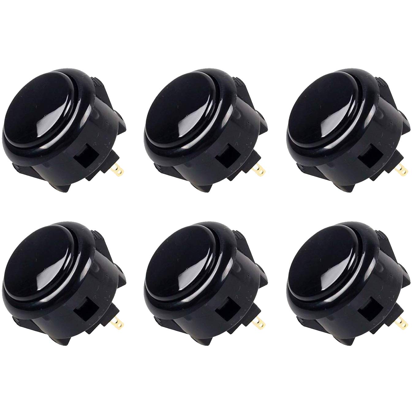 Sanwa OBSF-30-R pulsante arcade 30mm rosso set 6 pezzi