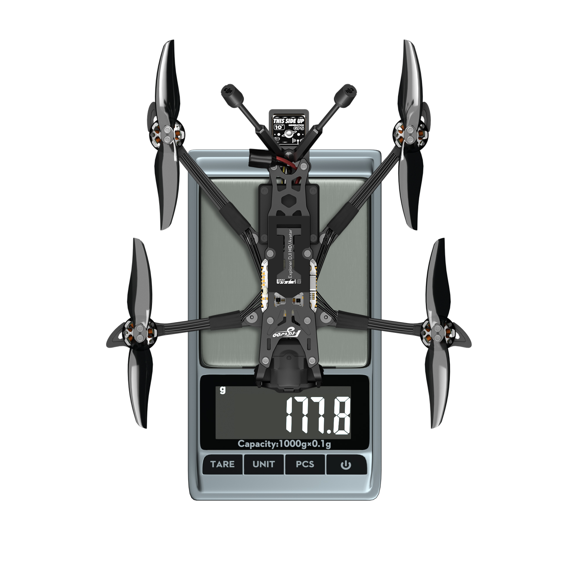 FlyWoo Explorer LR 4 O4 Pro drone FPV 4S 4K 177,8 g