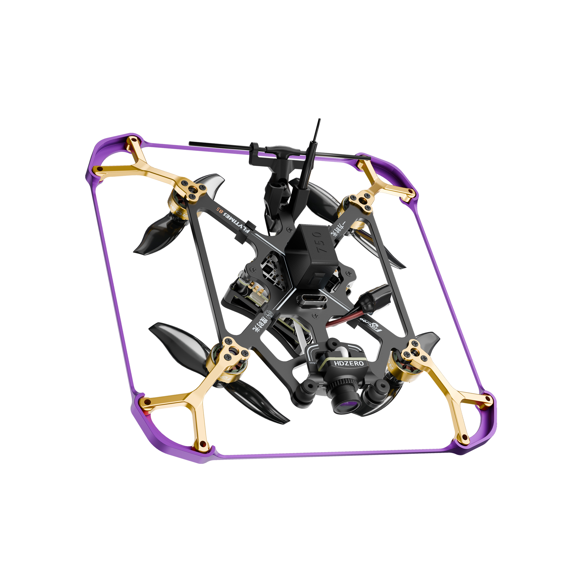 FlyWoo Flytimes 85 micro drone HDZero 2S riprese indoor