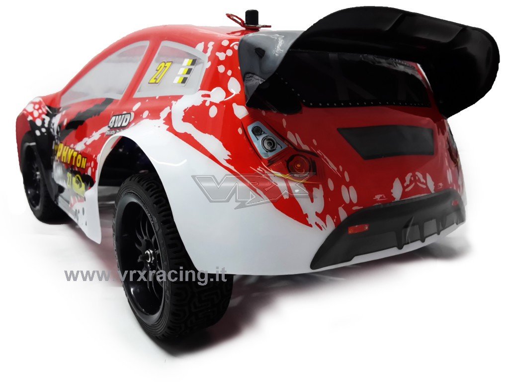 VRX XR16 Flash Rally spazzole auto RC 1/16 RTR 4WD rossa