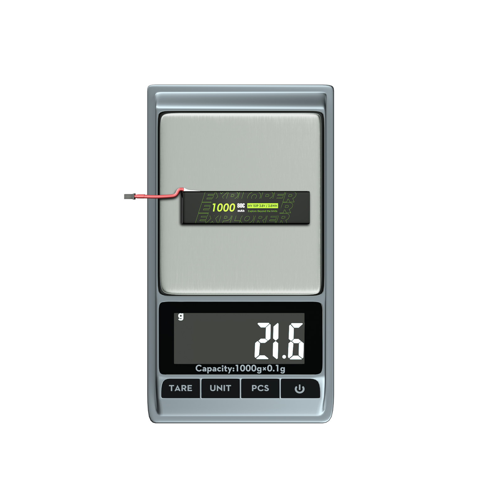 FlyWoo Explorer Batteria 1S 1000mAh 80C LiHV A30 4pz