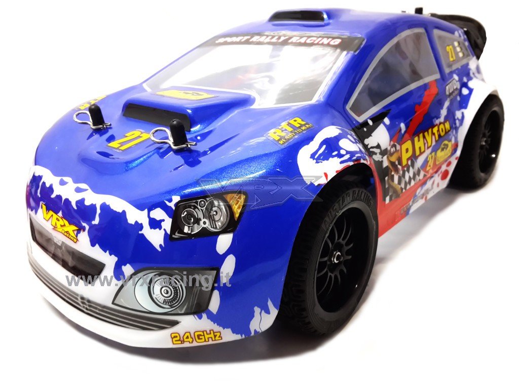 VRX XR16 Flash Rally brushless auto RC 1/16 RTR 4WD blu