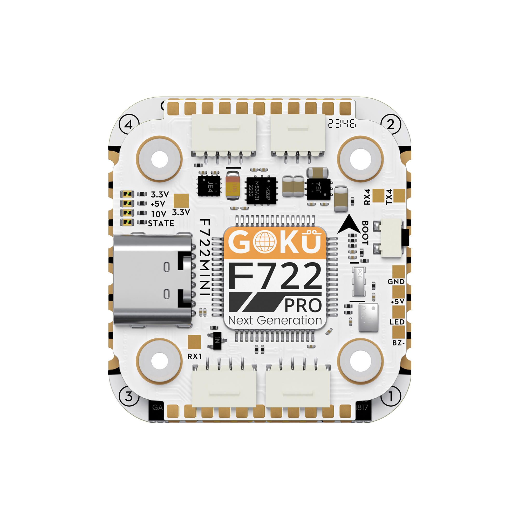 FlyWoo GOKU F722 Pro Mini V2 stack 20x20 FC ESC 45A O4