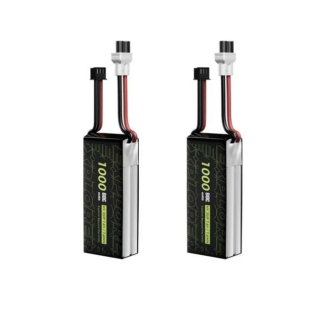 Flywoo Explorer 1000mAh LiHV 2S 80C Batteria XT30UP 2 Pezzi