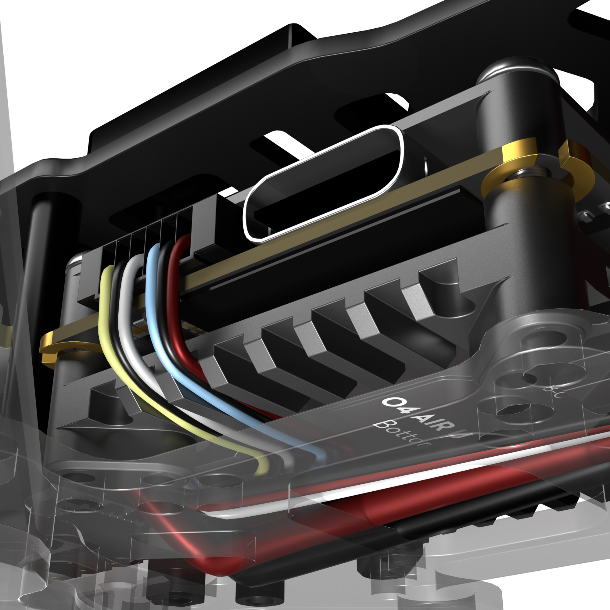 Flywoo O4 Kit Raffreddamento CNC Alluminio 5,1g Nero 20mm