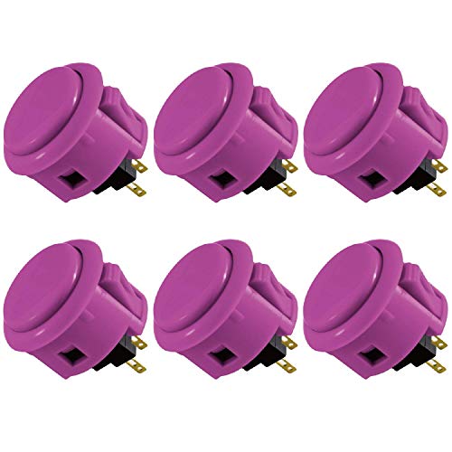 Sanwa OBSF-30 pulsanti arcade 30mm viola 8 pezzi