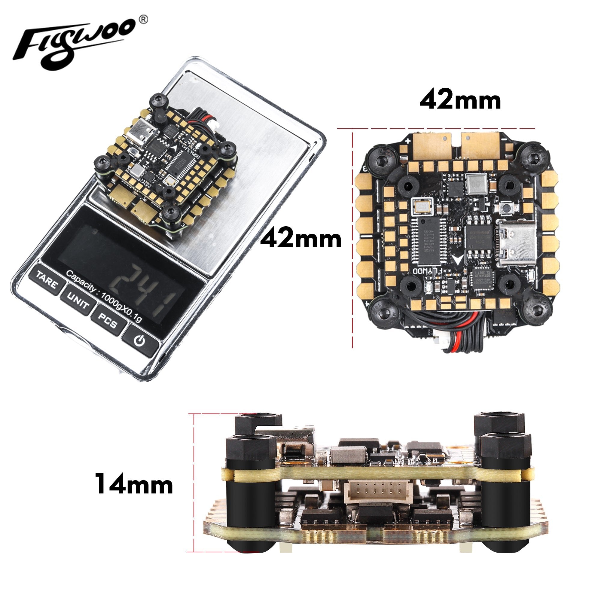 Flywoo GOKU F405 Pro Stack FC+ESC 50A 2-6S 30.5x30.5 O3