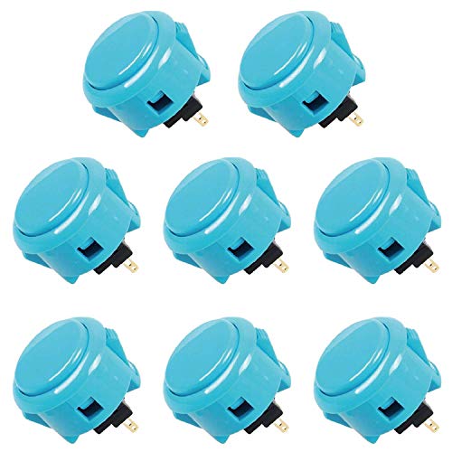 Sanwa OBSF-30 pulsanti arcade 30mm blu 8 pezzi