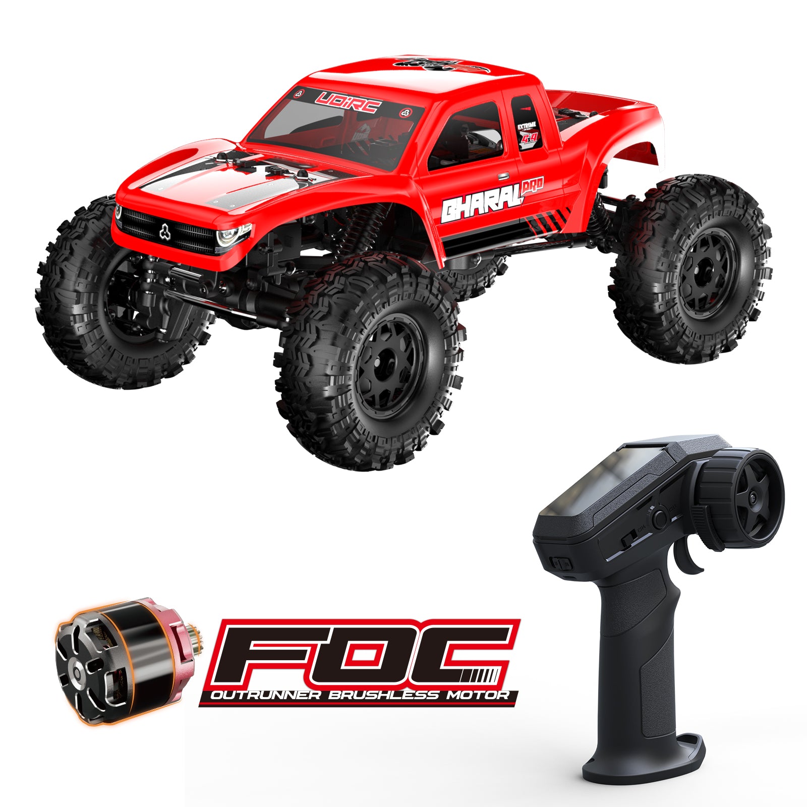 UDIRC Bharal UCX1804PRO Rock Crawler 1/18 4WD Brushless RTR Nero