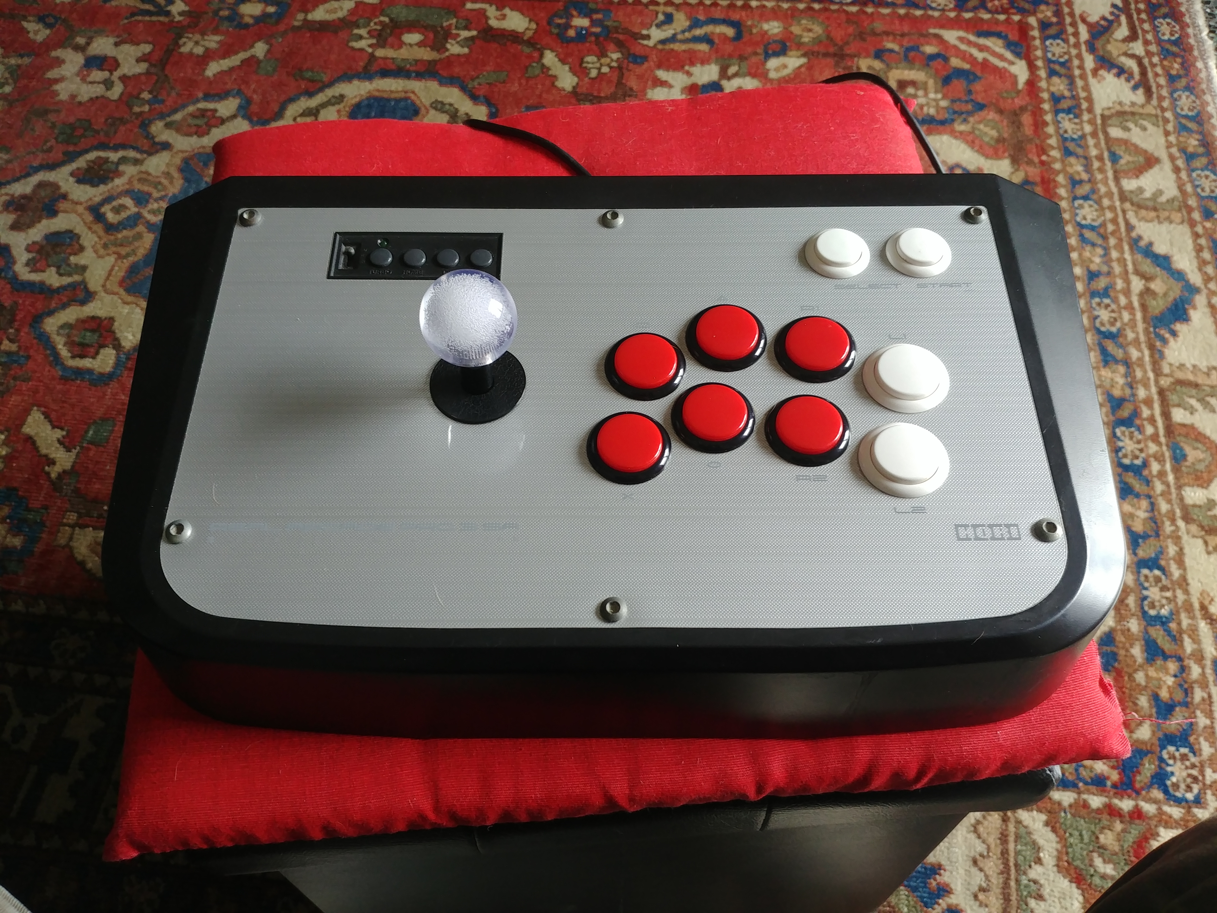 Sanwa OBSF-30 Pulsante Arcade 30mm 6 Pezzi Nero Rosso snap-in