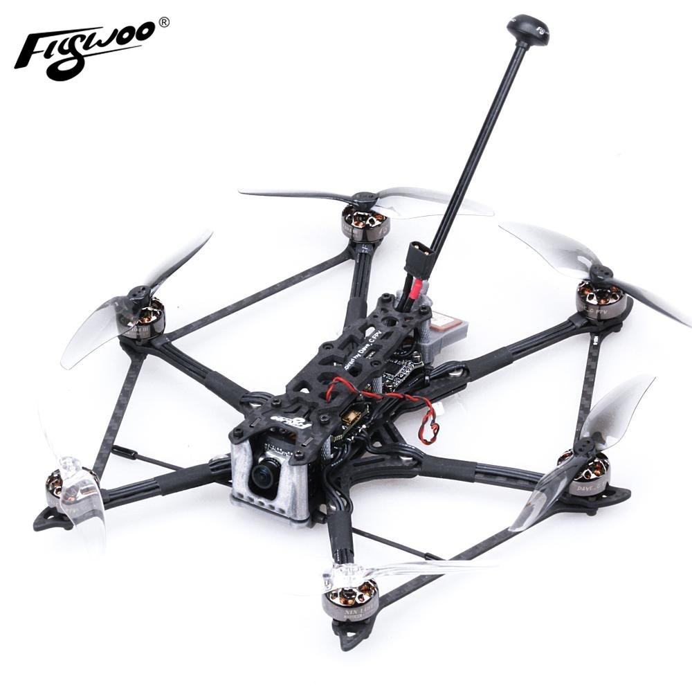 FlyWoo Long Range Drone HEXplorer LR 4 esacottero 4S Analog