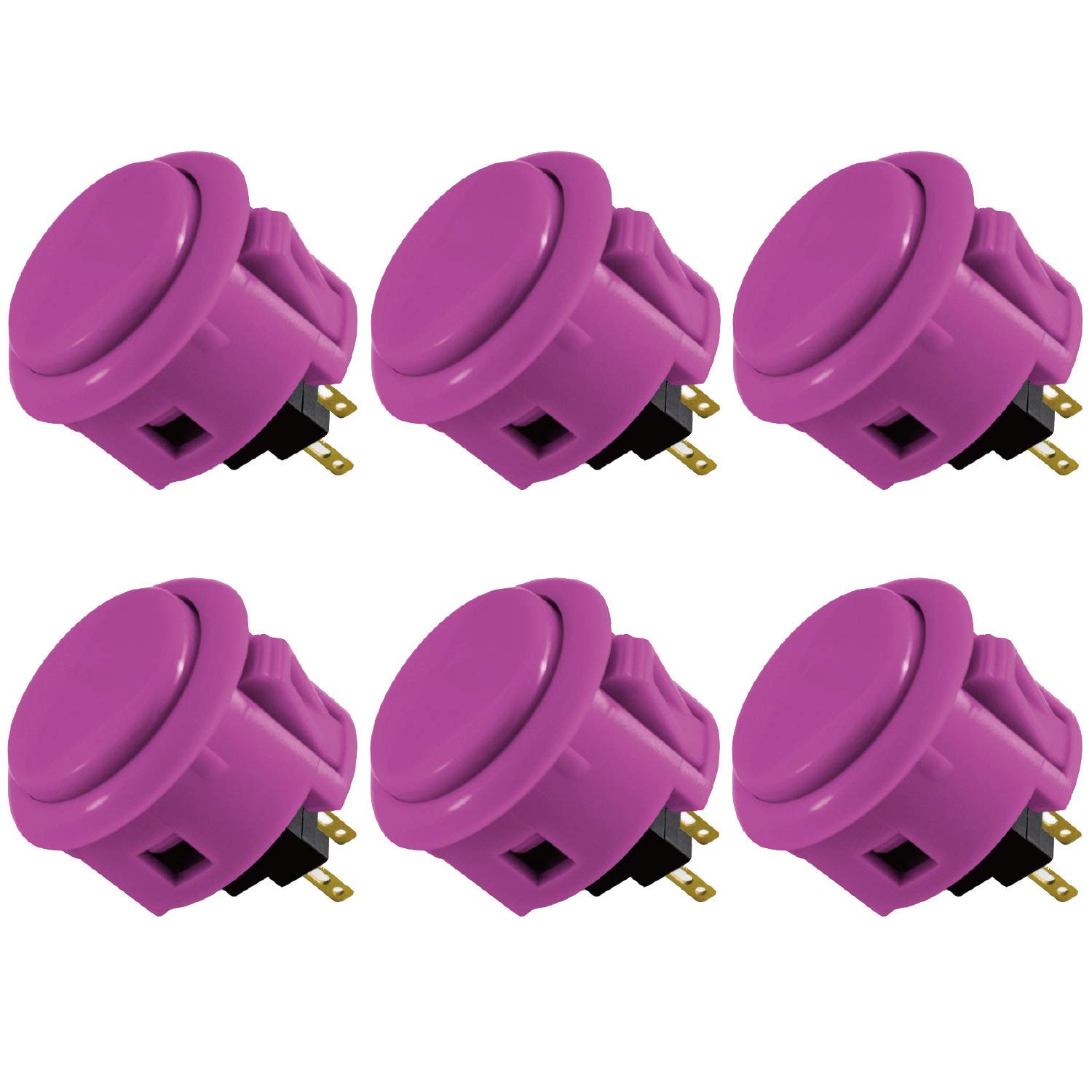Sanwa OBSF-30 pulsanti arcade 30mm viola 8 pezzi