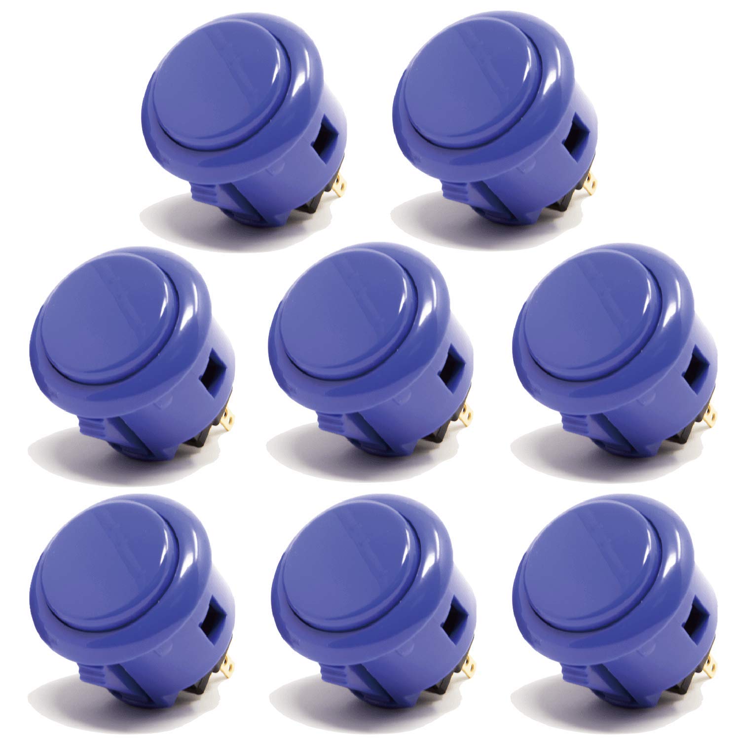 Sanwa OBSF-30 Pulsante Arcade 30mm Blu Scuro Snap-In