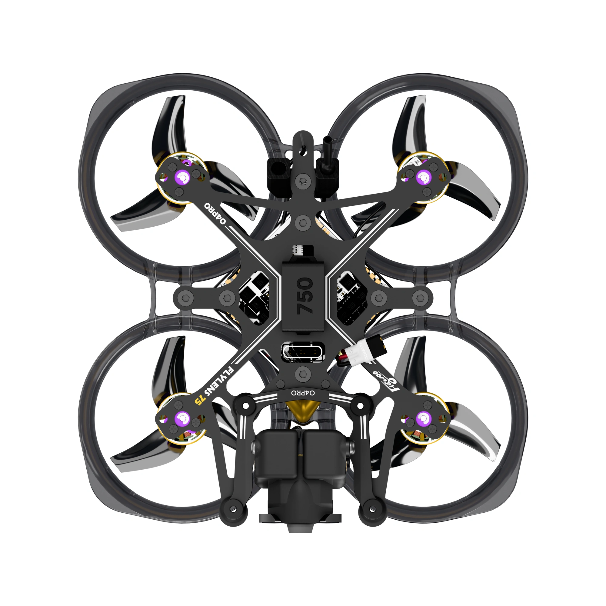 FlyWoo Flylens 75 DJI O4 Wide drone FPV 2S 68 g 4K