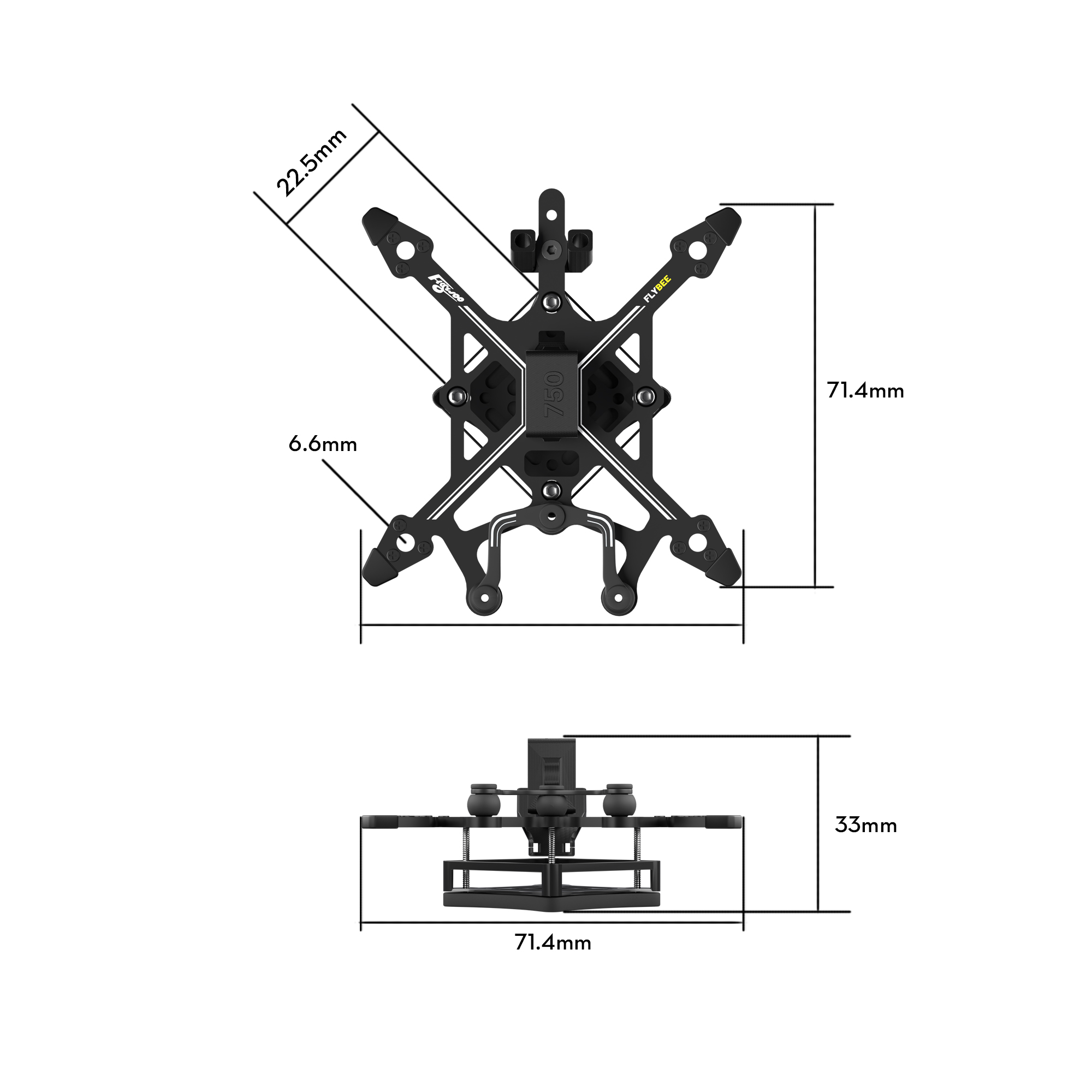 Flywoo Flybee 16/20 frame kit telaio FPV O4 Walksnail