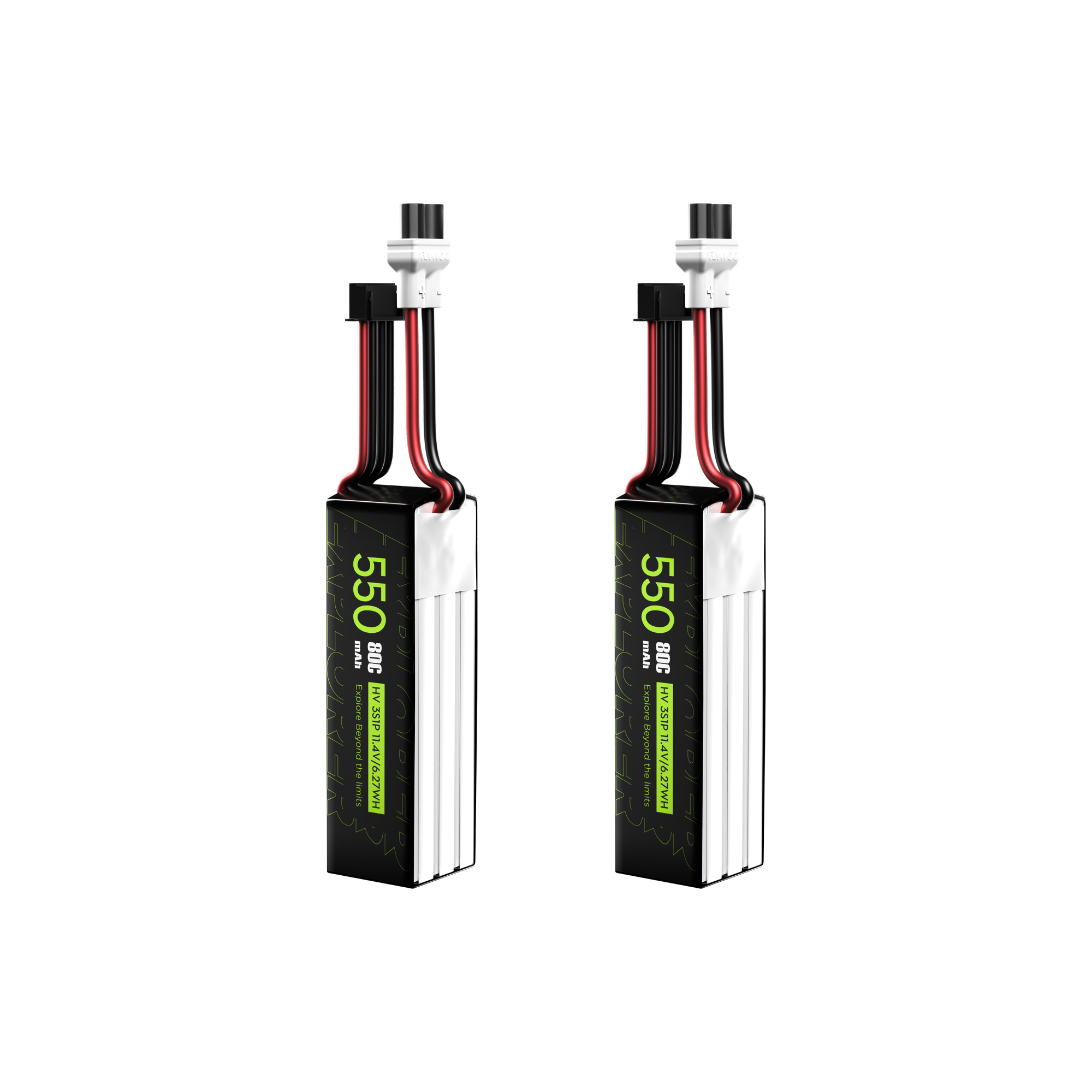 Flywoo Explorer batteria LiHV 3S 550mAh 80C XT30UP 2pz