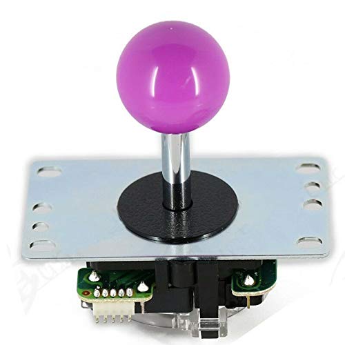 Sanwa JLF-TP-8YT leva joystick arcade viola con piastra