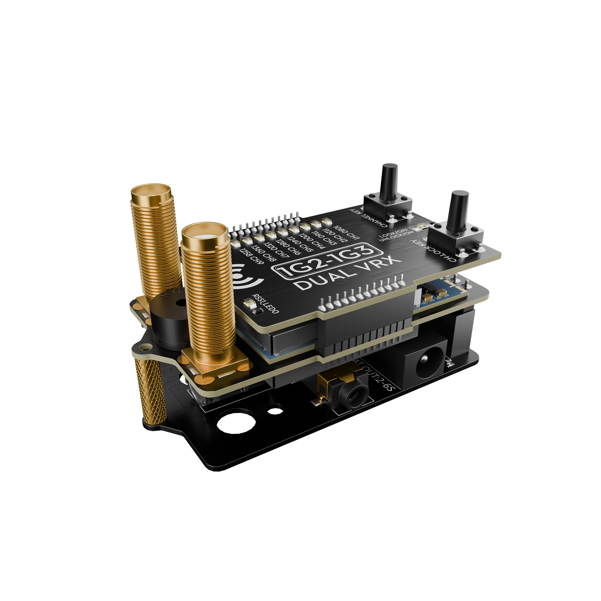 Flywoo 1G2-1G3 Dual VRX Modulo Ricevitore V2 DJI V2