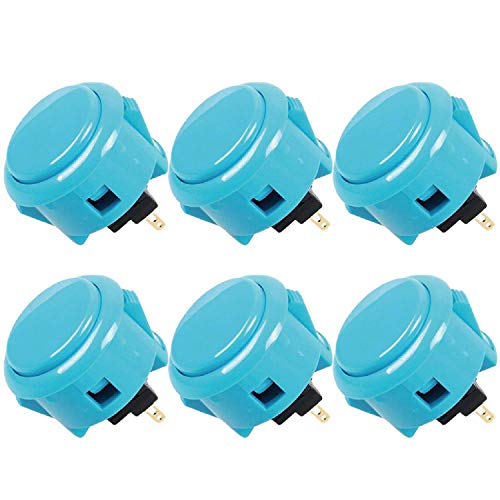 Sanwa OBSF-30 pulsanti arcade 30mm blu 8 pezzi