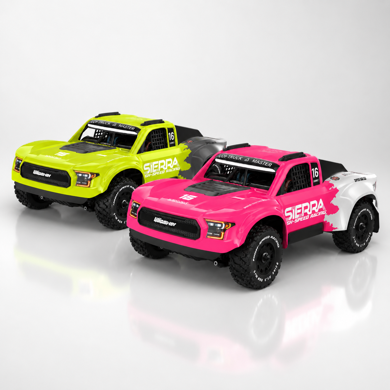 UDI RC Sierra Mini UD1613PRO 1/16 auto RC rosa brushless 4WD