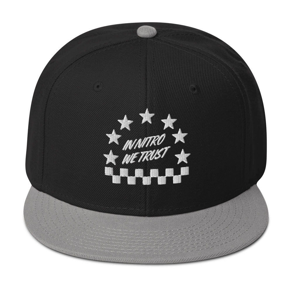Wallie Builds In Nitro We Trust snapback cappellino nero taglia unica