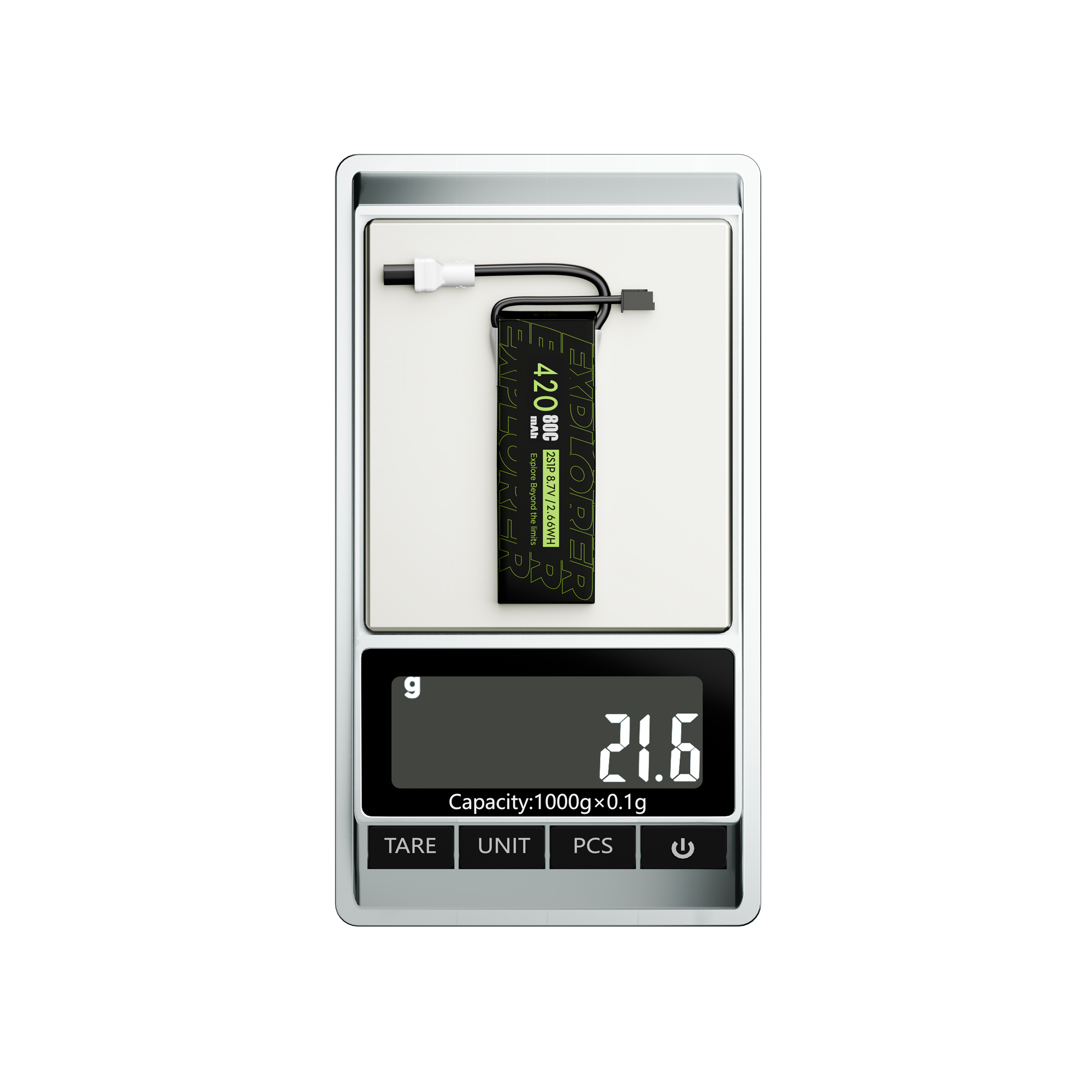 Flywoo Explorer 420mAh 2S 80C Batteria LiHV XT30UP 2 Pezzi
