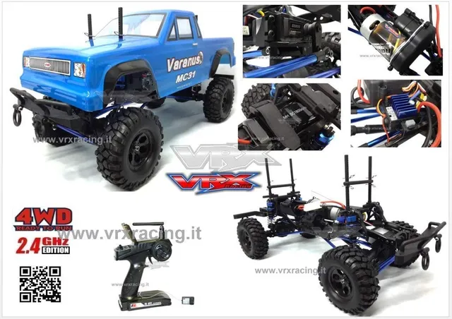 VRX Varanus Crawler RC 1/10 4WD RTR spazzole fuoristrada