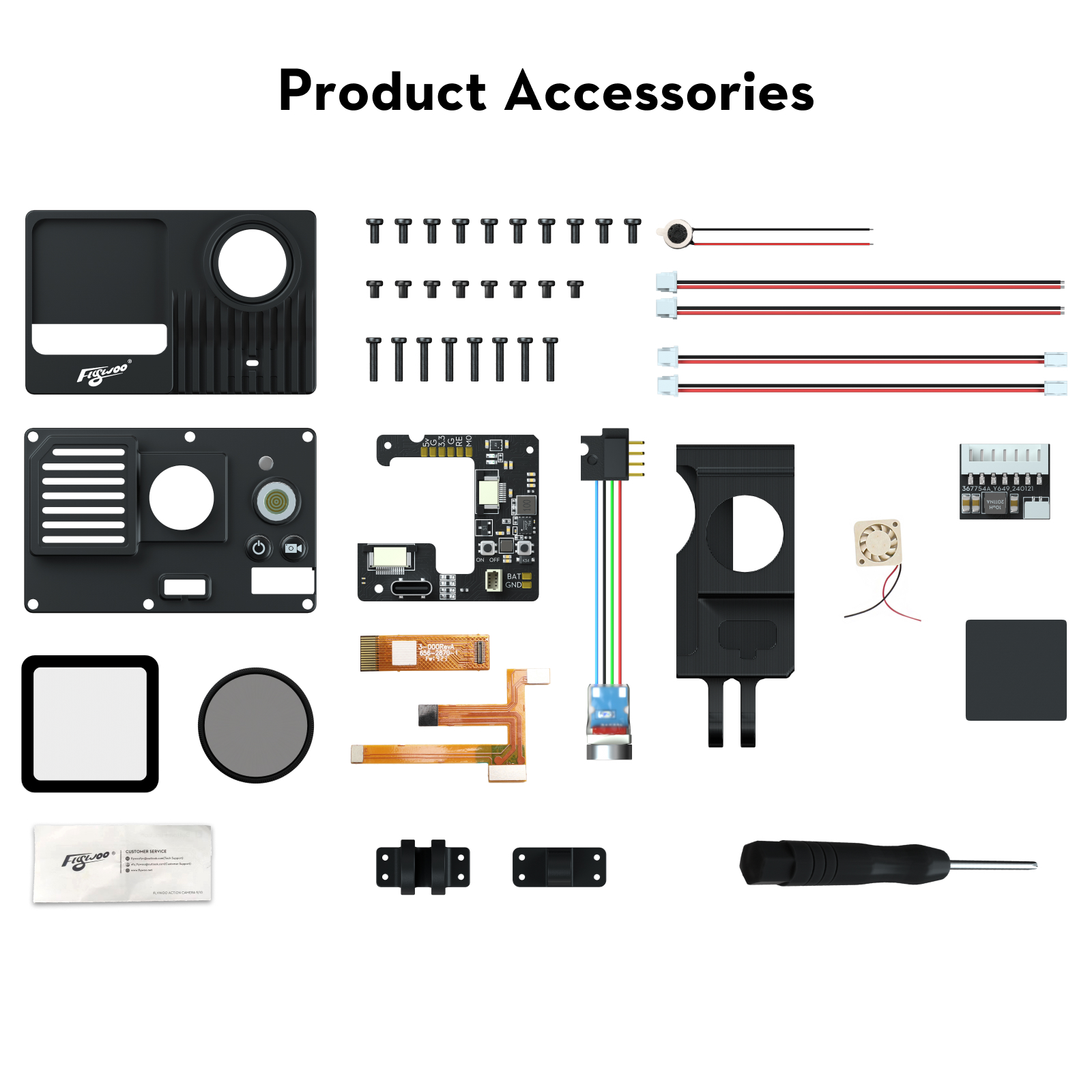 Flywoo Naked GoPro V2 Pro action cam kit senza schermo titanio