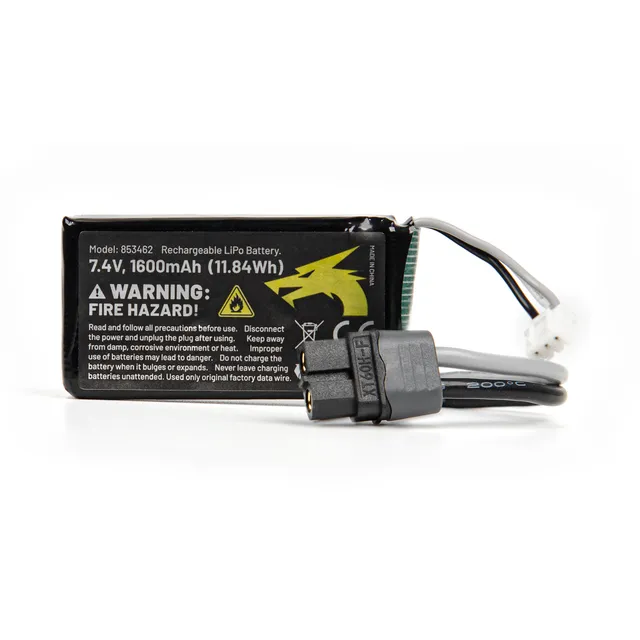 UDI RC MB-XT1674 Batteria LiPo 2S 1600mAh 7.4V XT60 1pz