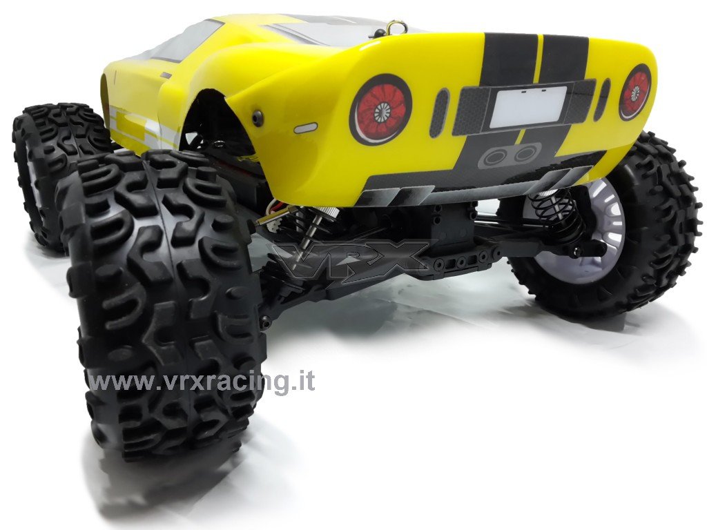 VRX Rangster 1/10 automodello brushless 4WD giallo RTR